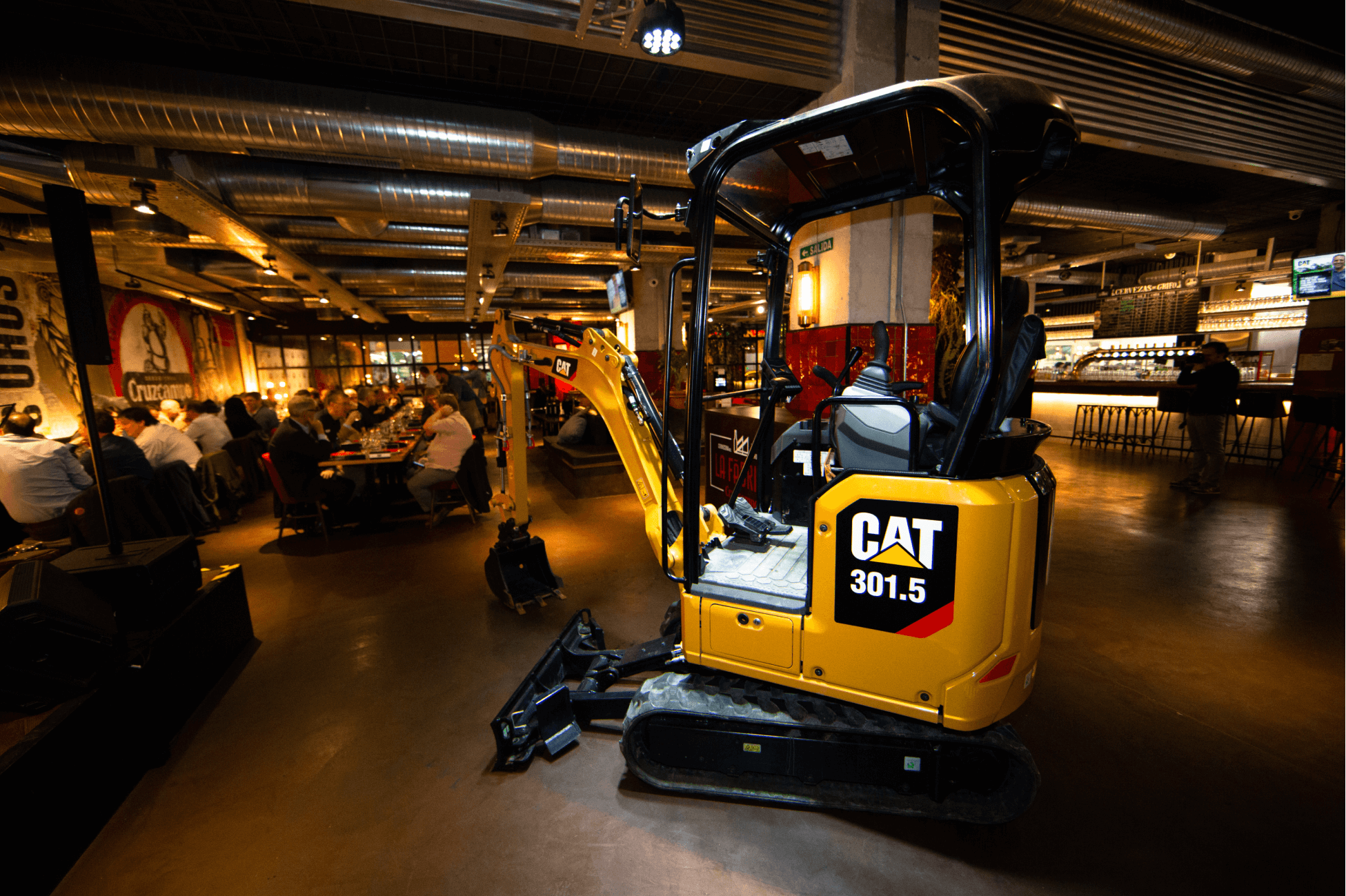 Organización de evento Caterpillar en La Fábrica de cerveza