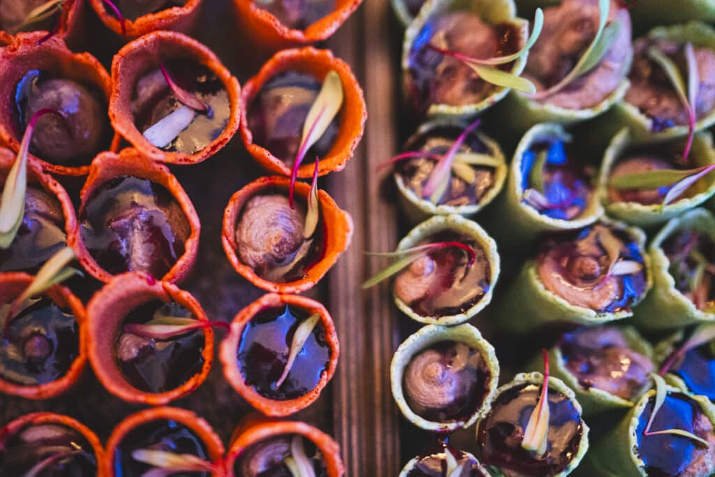 gastronomía para organización de eventos