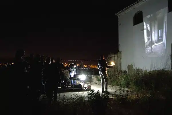 Investigación paranormal en el Cortijo Jurado proyectado