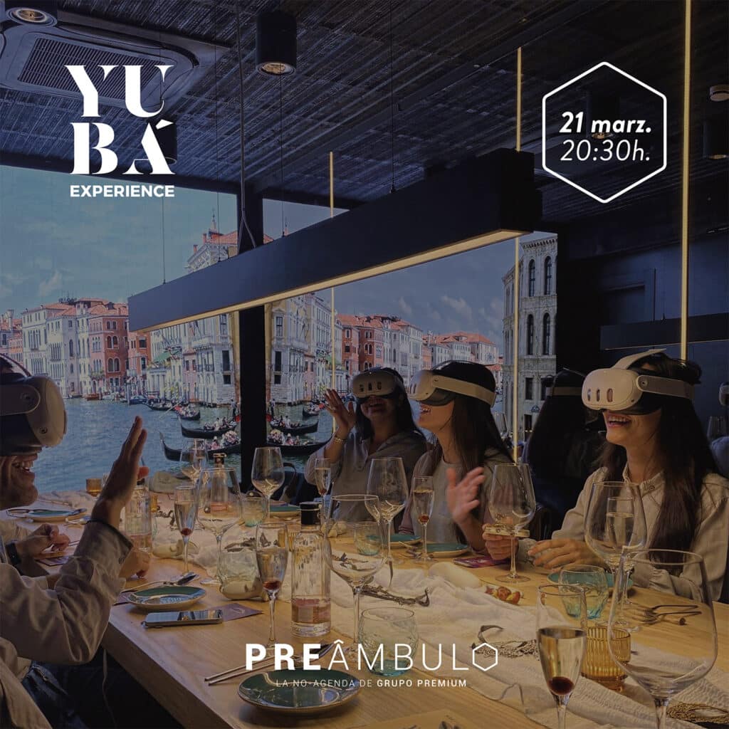 yubá realidad virtual cena temática