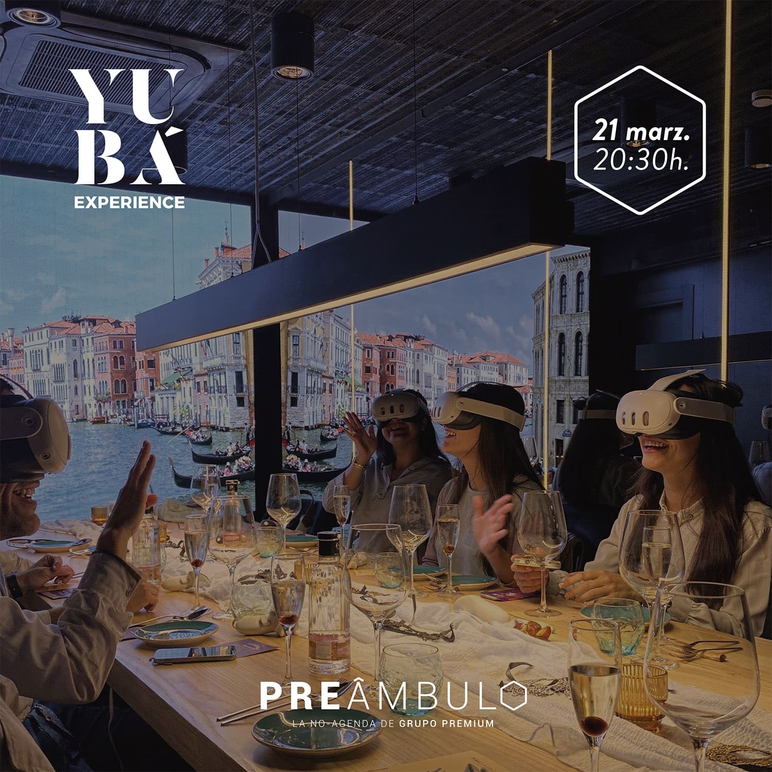 yubá realidad virtual cena temática